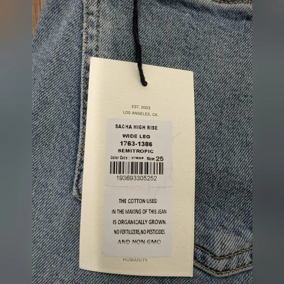 NWT Citizens of Humanity Jeans -Sacha sz. 25 - Picture 7 of 7